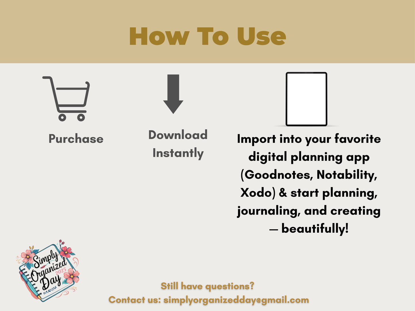 Modern Luxe – Gold Glitter & Marble Wash Digital Stickers for Planning, Journaling & Scrapbooking